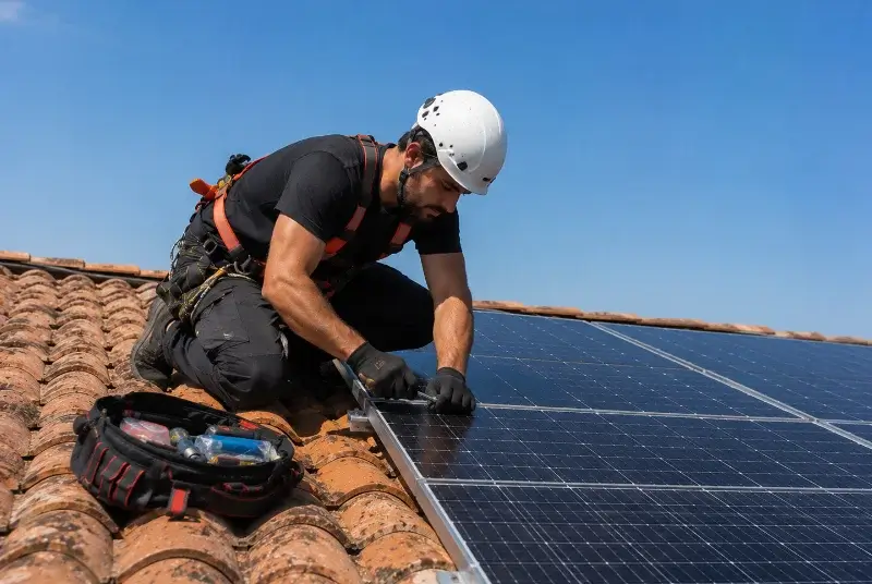 Maintenance et monitoring de panneaux solaires à Osthoffen
