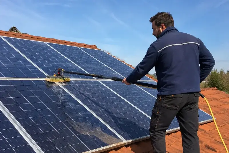 Nettoyage et entretien de panneaux solaires à Osthoffen